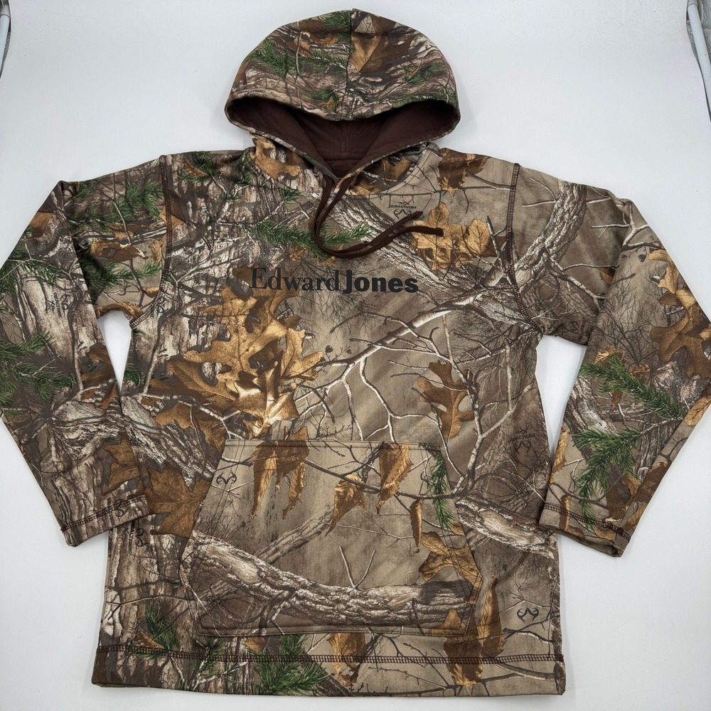 Gamehide Hoodie‎ Mens M Brown Realtree Xtra Camo Edward Jones Hunting Pullover